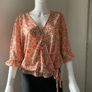 Floral Print Top/Shirt by Sienna Sky - Junior’s Size Large